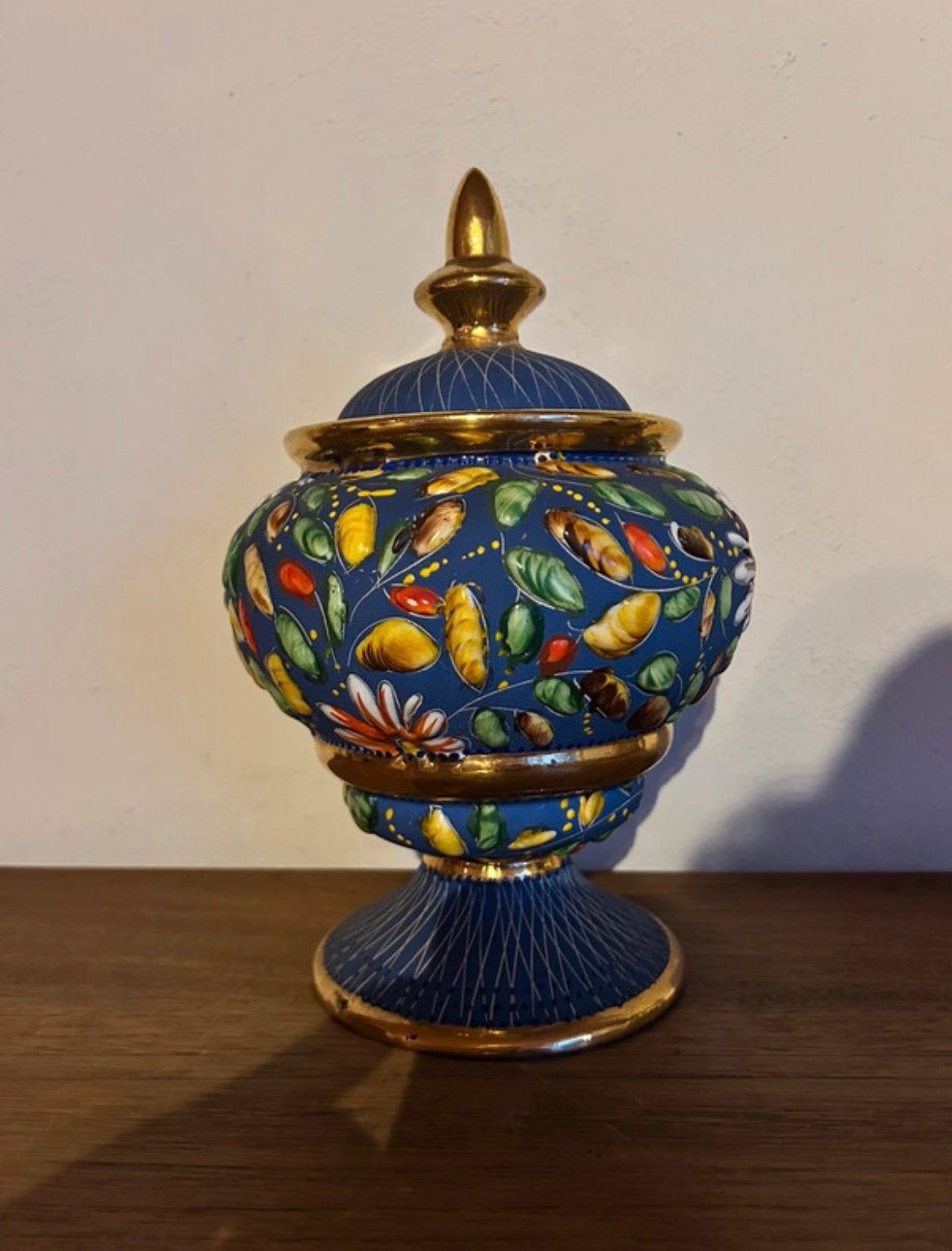 Pot vintage Hubert Becquet — 25 cm — céramique belge, Enlèvement ou Envoi