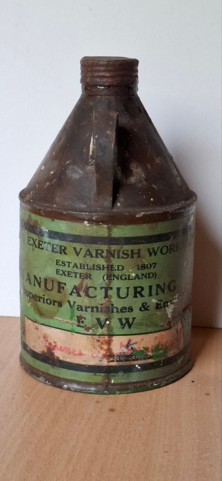 boîte à vernis vintage Exeter Varnish Works, Collections, Enlèvement ou Envoi