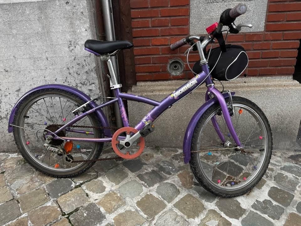 À vendre vélo pour jeune fille, Vélos & Vélomoteurs, Frein sur jante, B'twin decathlon, Utilisé, 20 pouces