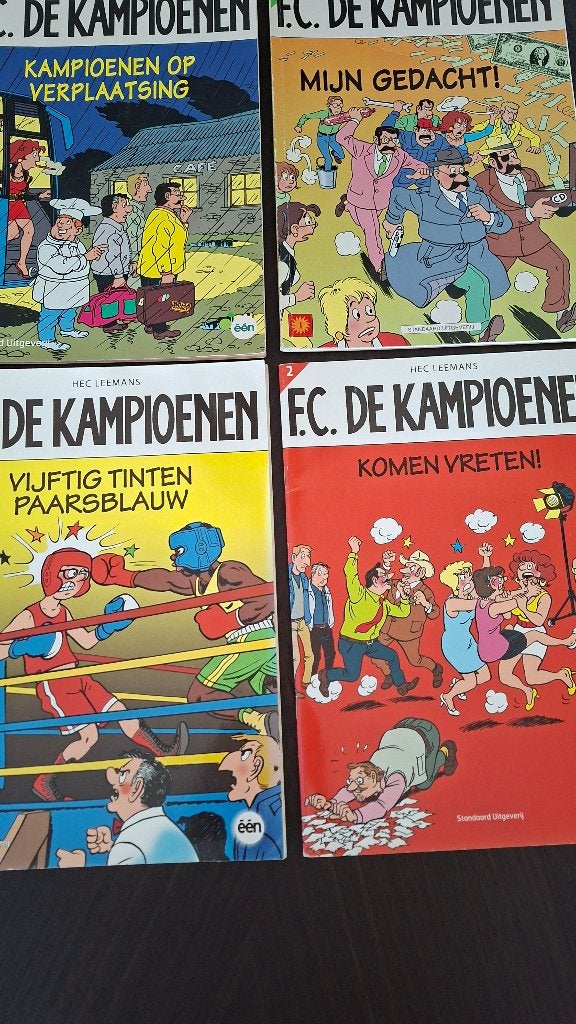 Strips FC De kampioenen. 3€/stuk, Boeken, Stripverhalen, Hec Leemans, Ophalen of Verzenden, Zo goed als nieuw, Meerdere stripboeken