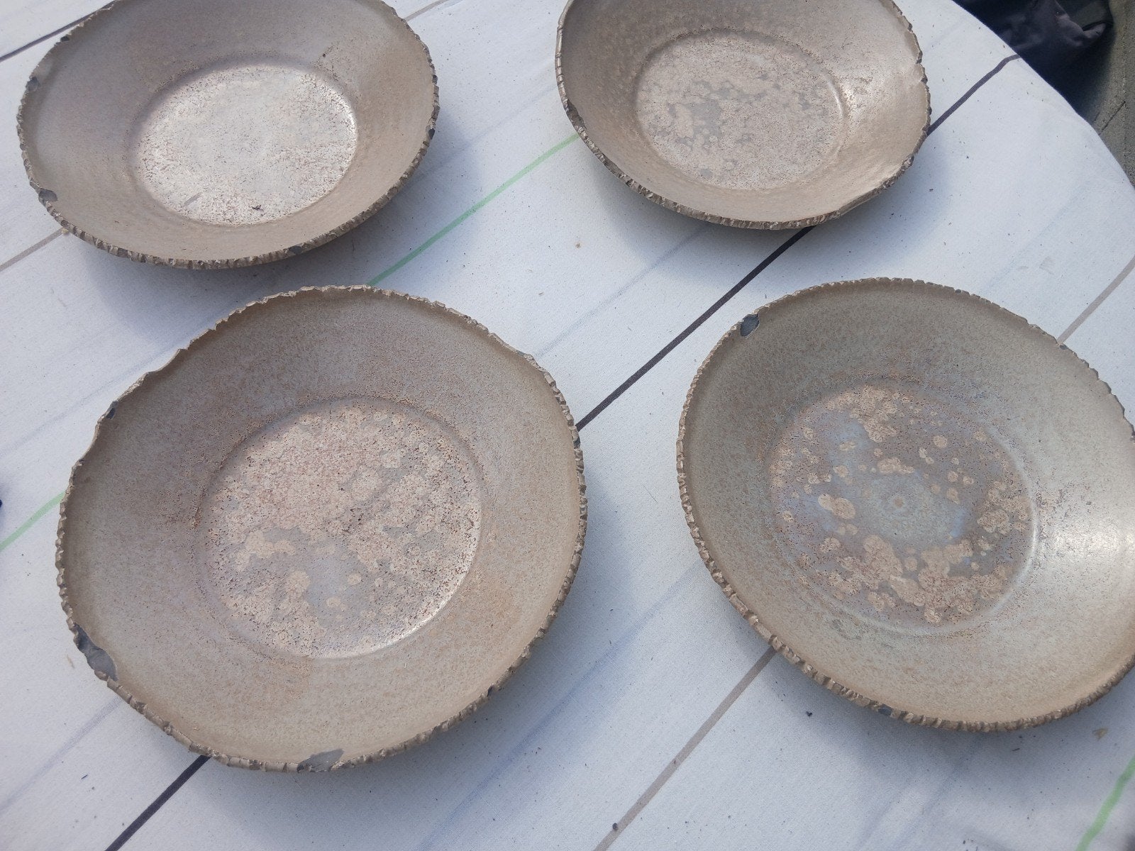 Design eetborden, Antiek en Kunst, Antiek | Tin, Ophalen
