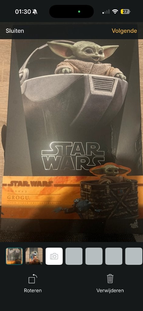 Star Wars Grogu Hot Toys à collectionner à l'échelle 1/6, Collections, Star Wars, Neuf, Statue ou Buste, Enlèvement ou Envoi