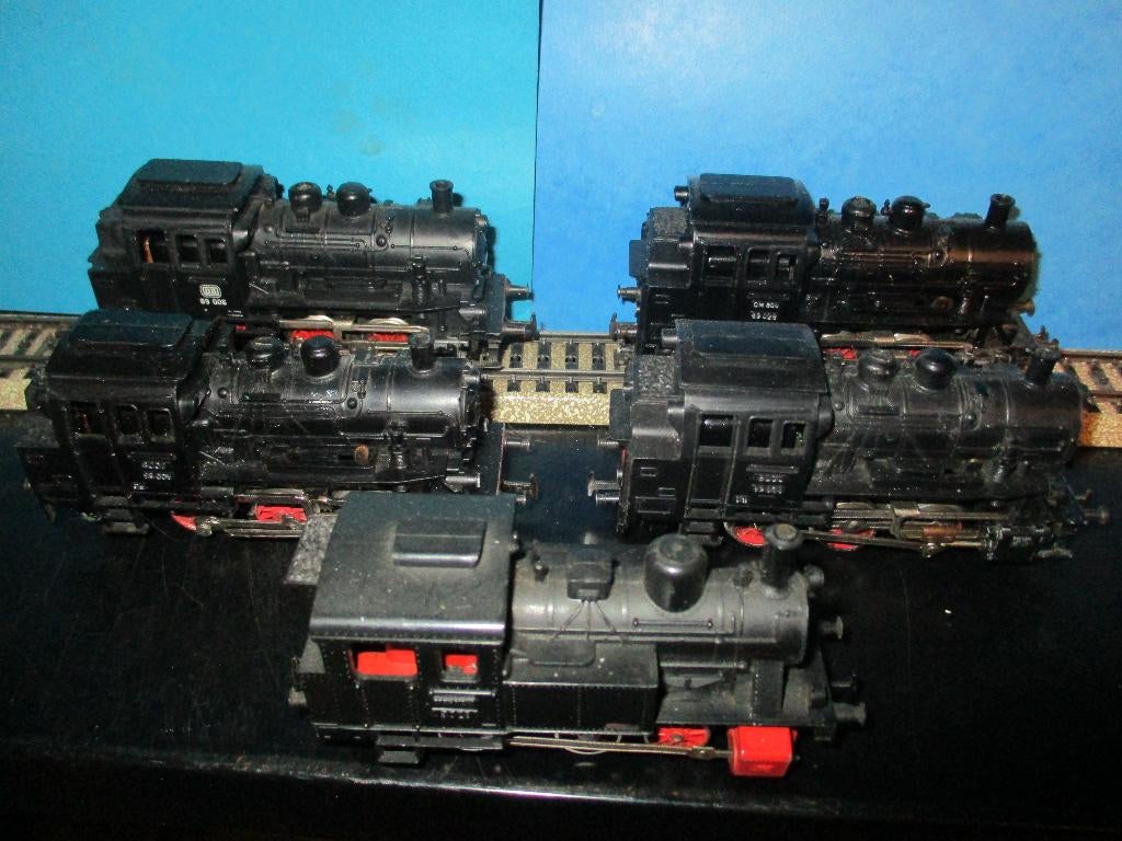 Marklin 5 locomotives a vapeur, Hobby & Loisirs créatifs, Enlèvement ou Envoi, Utilisé, Locomotive, Märklin