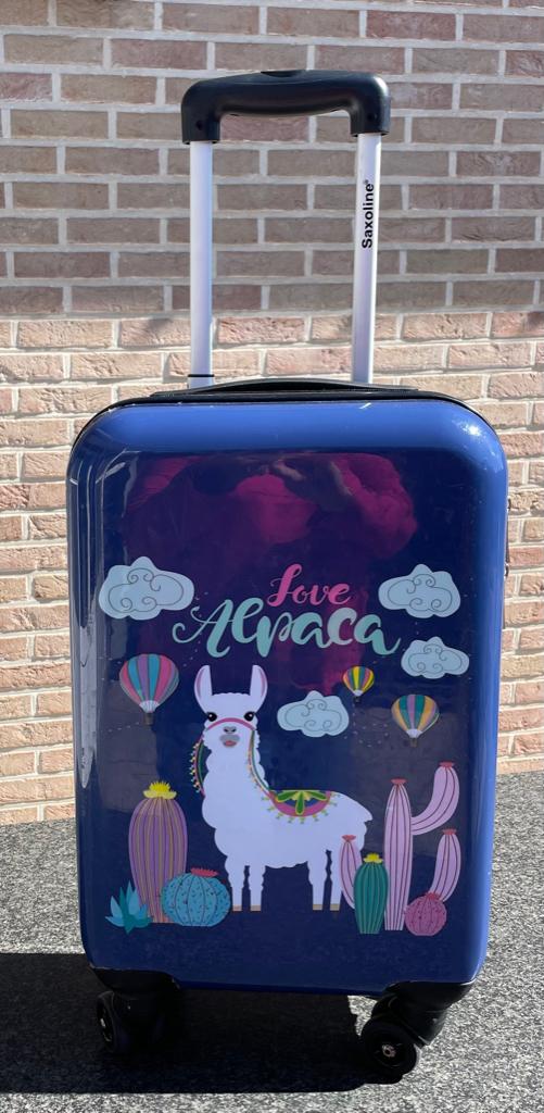 Kindertrolley Saxoline met alpaca afbeelding, Ophalen of Verzenden, Zo goed als nieuw