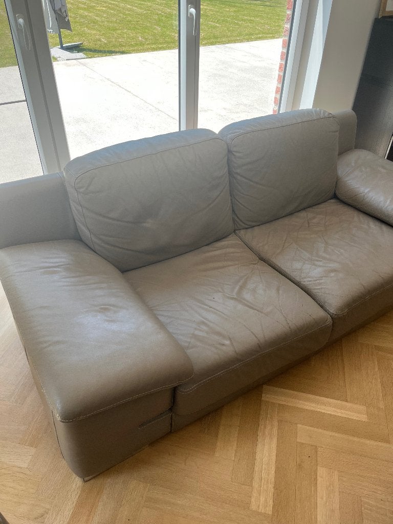 Canapé en cuir, 100 à 125 cm, 200 à 250 cm, Banc droit, Enlèvement