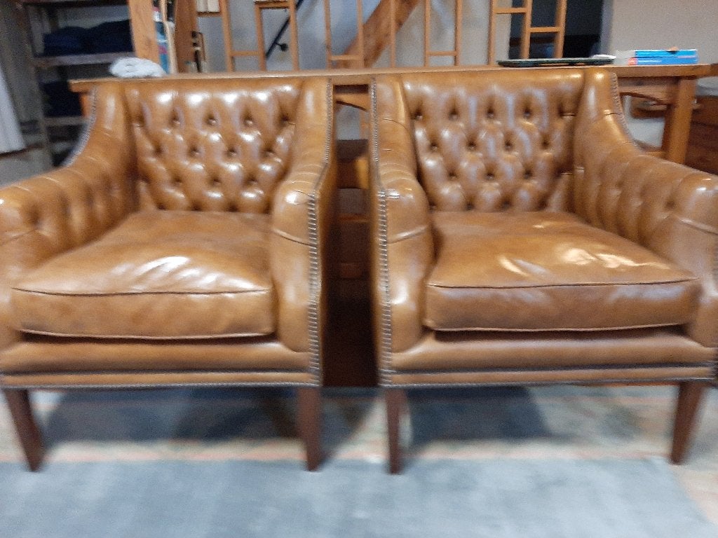 chesterfield, Ophalen, Minder dan 75 cm, Rustiek, Leer