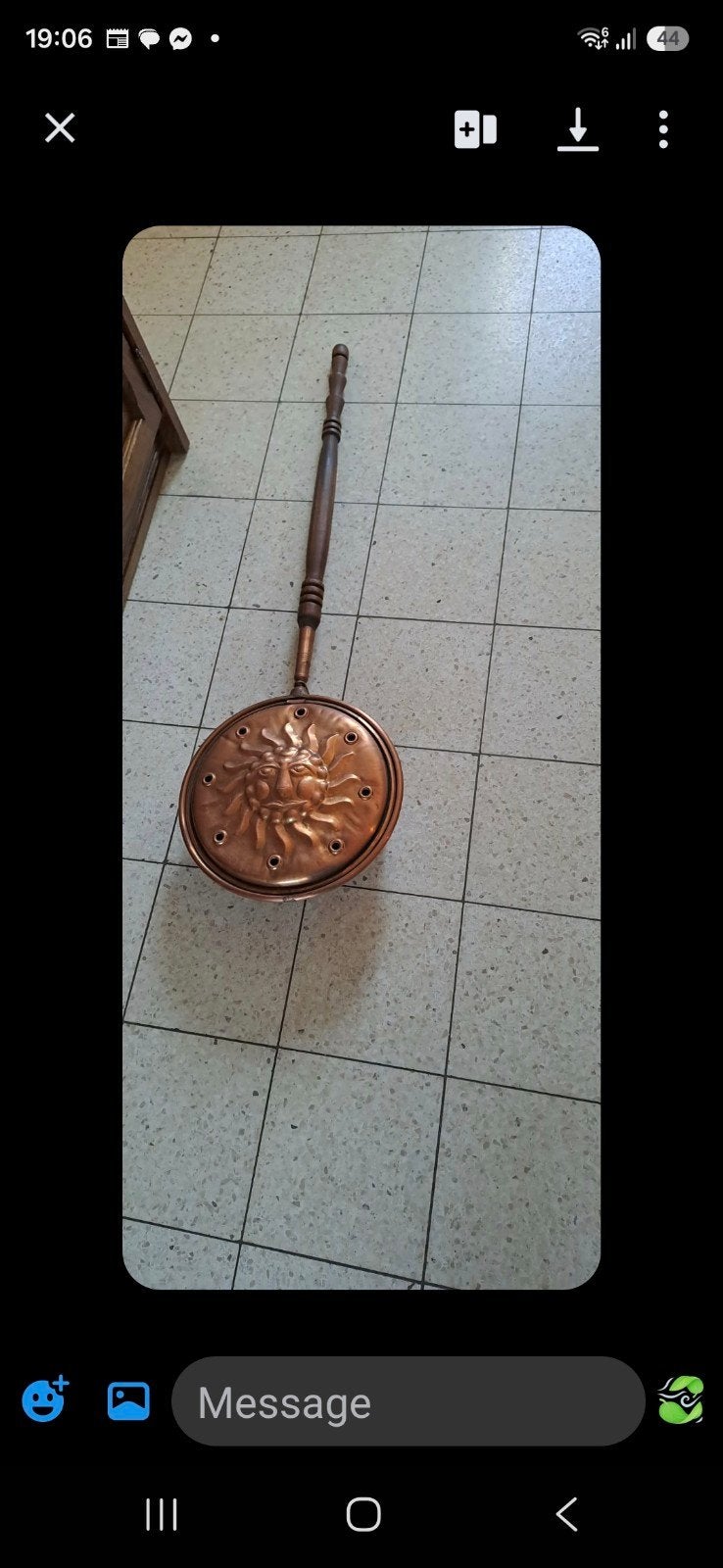 Koperen pan, Antiek en Kunst, Ophalen, Koper