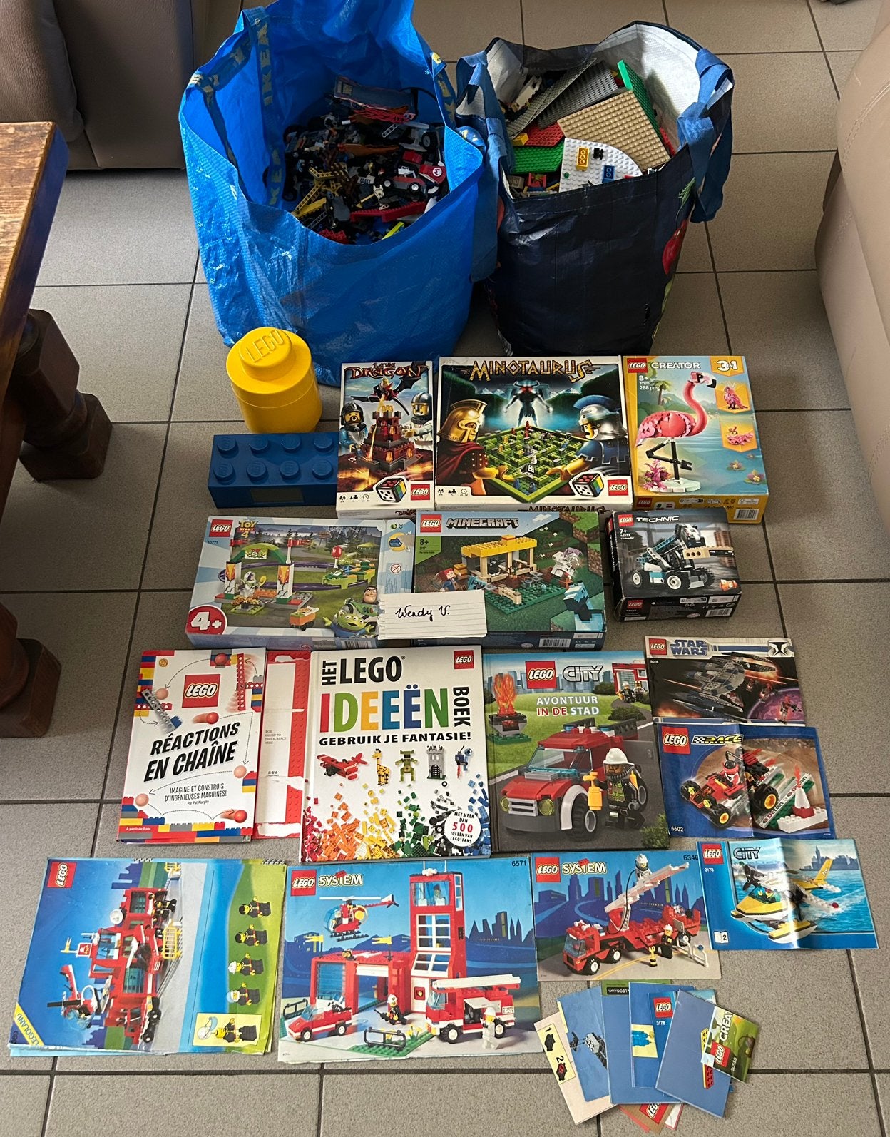Lot Lego, Gebruikt, Overige thema's, Lego, Inclusief instructies