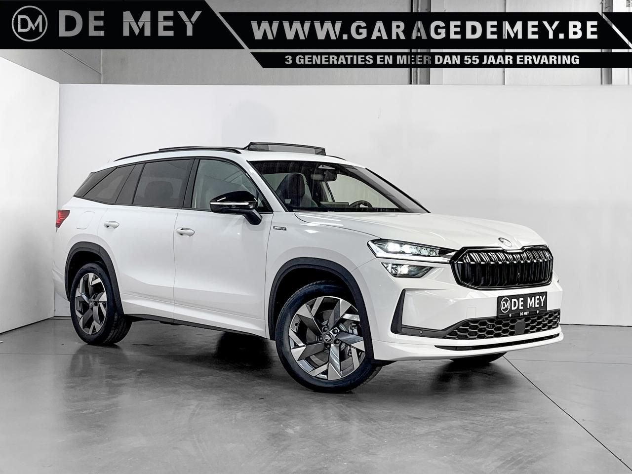 Skoda Kodiaq 1.5 TSI Sportline 7pl. DSG MHEV / 7 SEATS / Pan, Auto's, Automaat, 139 g/km, Wit, Bedrijf