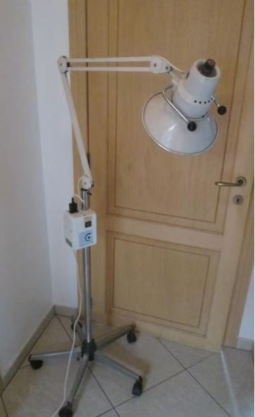 Retro Staande Lamp op Wieltjes, Ophalen of Verzenden, Huis en Inrichting