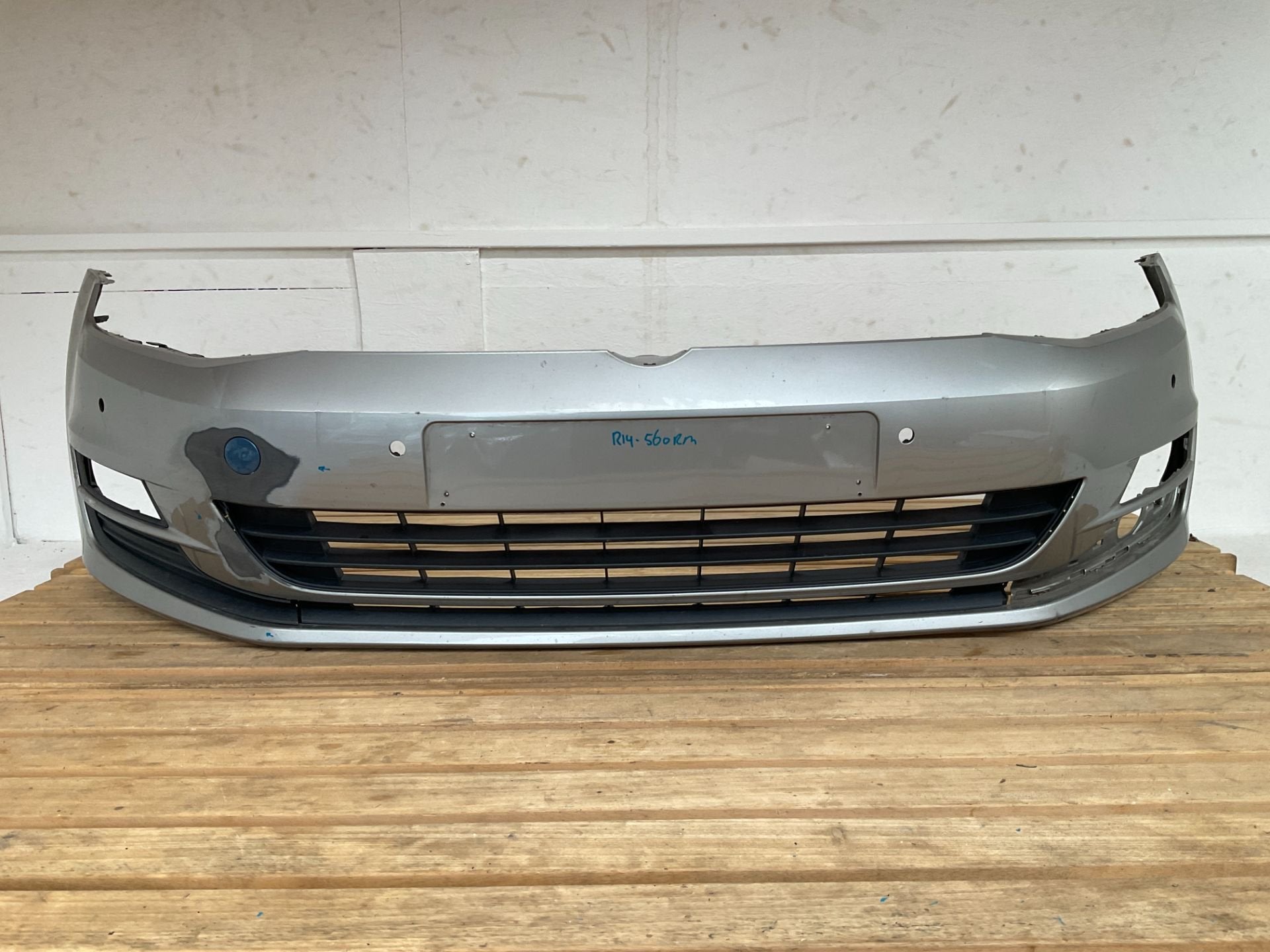 Bumper Volkswagen Golf 7 VII 2012-2016 4xpdc Voorbumper R14-, Auto-onderdelen, Gebruikt, Volkswagen AG, Vw@volkswagen.de, Bumper