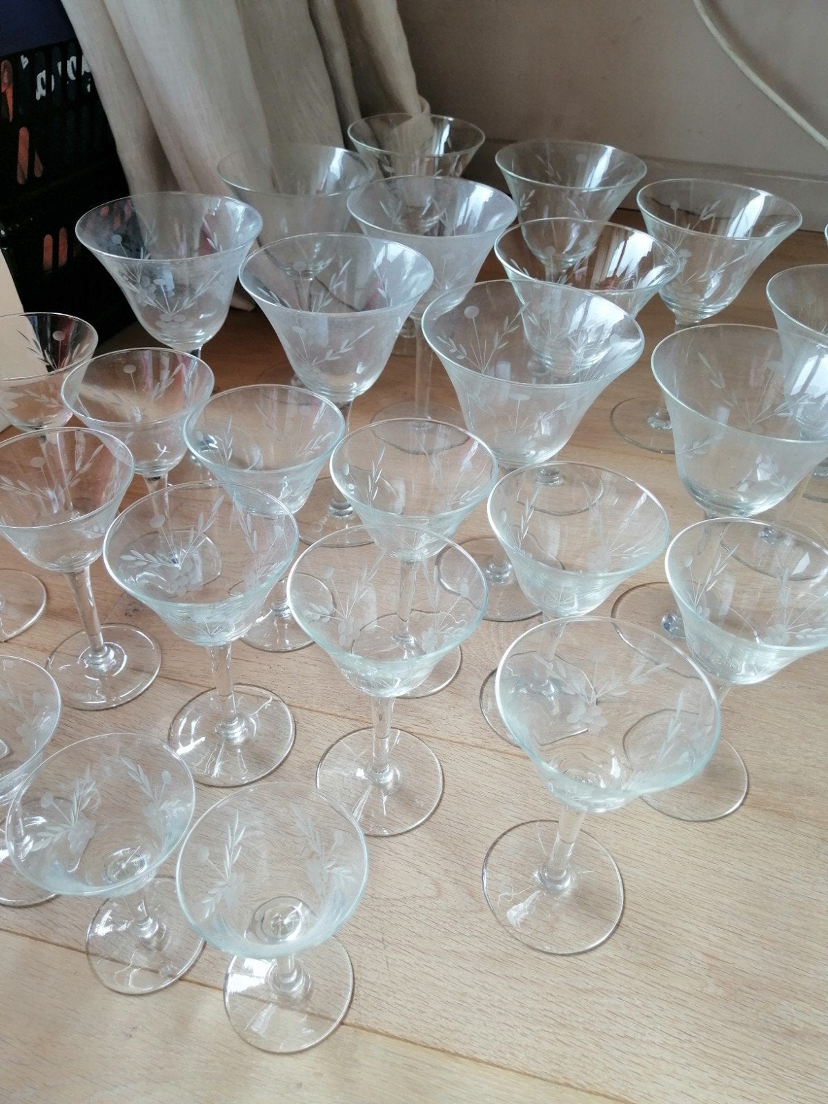 prachtig vintage glasservies, Antiek en Kunst, Ophalen