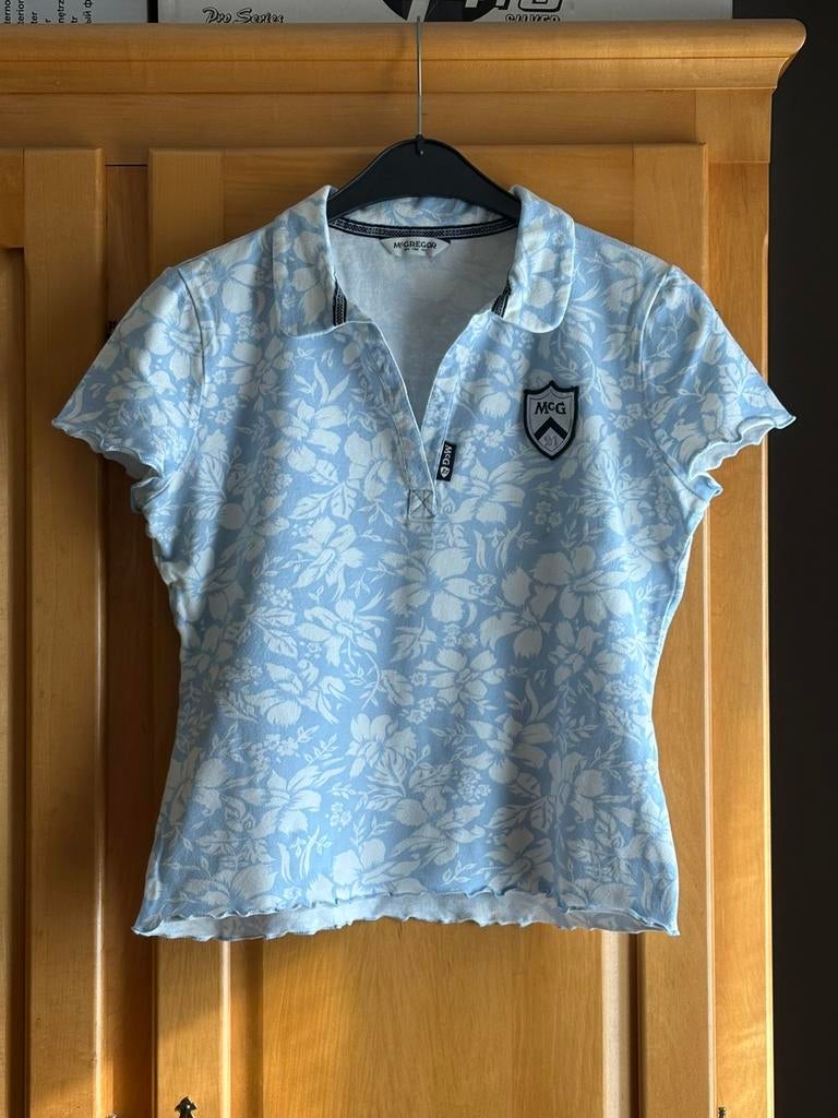 T-shirt bleu signé Mc Gregor (L)., Taille 42/44 (L), Manches courtes, Enlèvement ou Envoi, Comme neuf