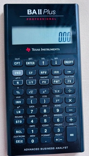 Calculatrice Texas Instruments BA II Plus Professional, Enlèvement ou Envoi, Comme neuf
