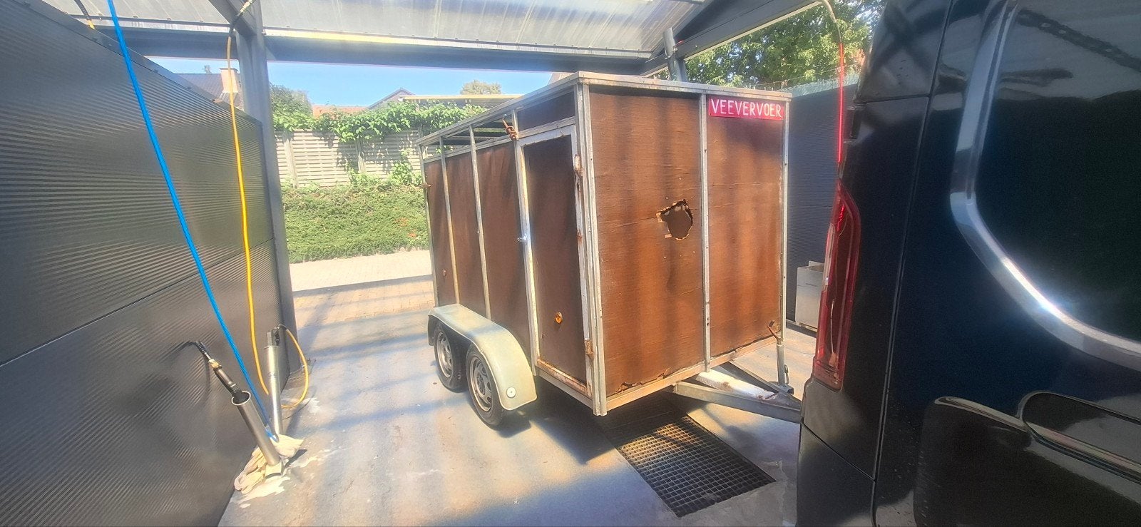 Gesloten aanhangwagen dubbelasser Remorque 750kg ongeremd, Ophalen of Verzenden