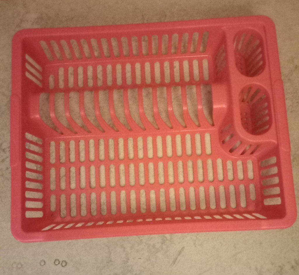 Grand Égouttoir à vaisselle en plastique rose, Maison & Meubles, Cuisine | Vaisselle, Comme neuf, Enlèvement, Autres types, Autres styles