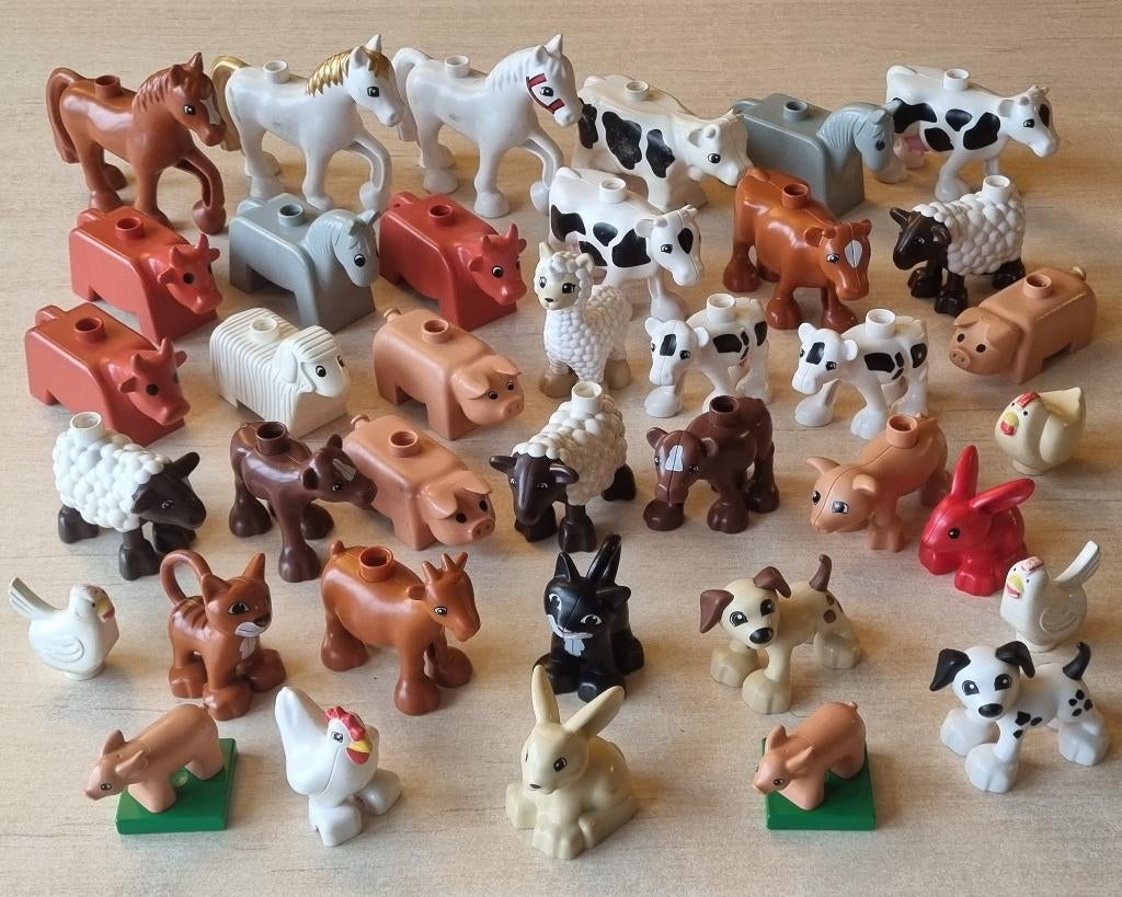 Lot 38 DUPLO Boerderij Dieren Lego Duplo Animaux Farm Ferme, Enlèvement ou Envoi, Duplo