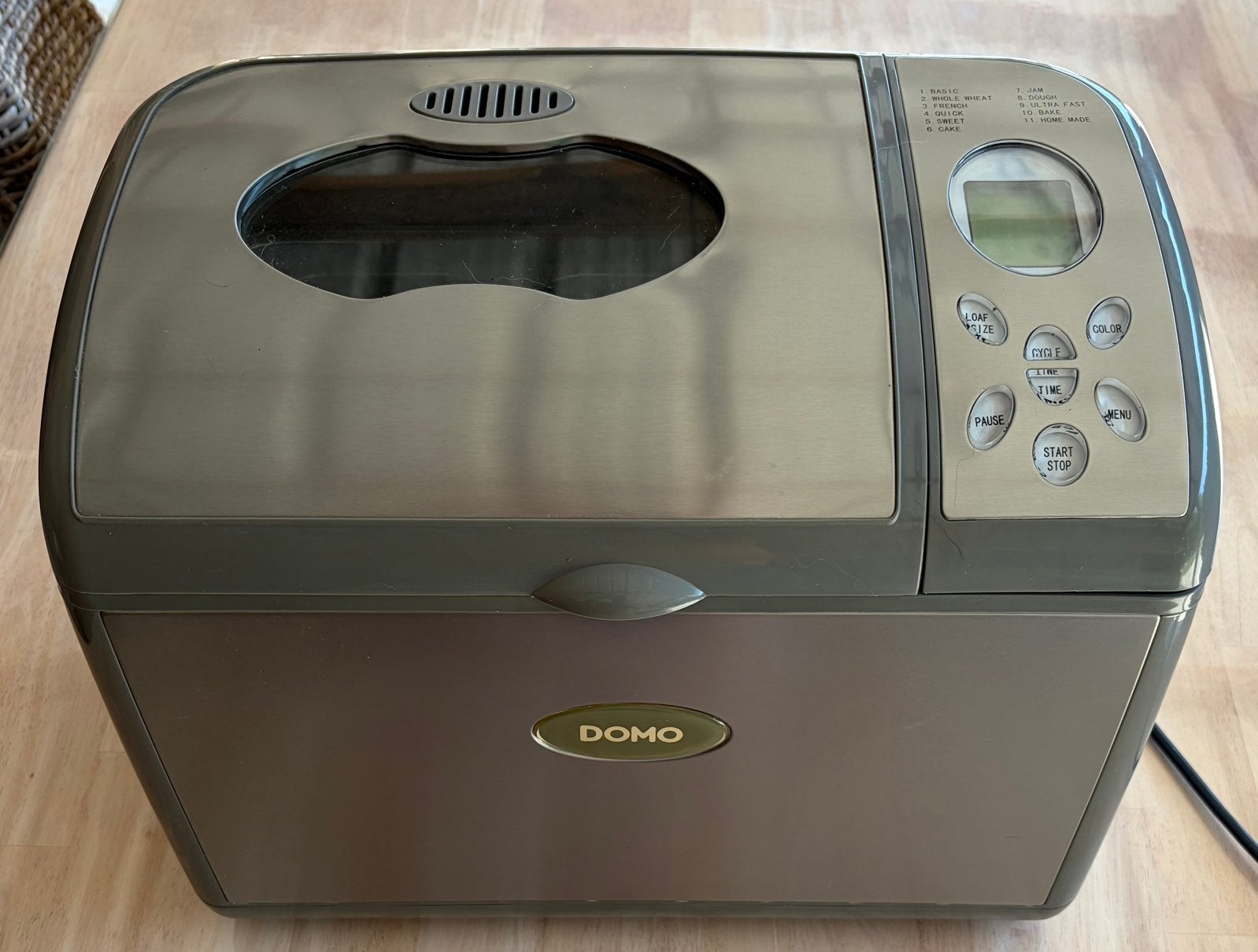 DOMO - Broodmachine-2 kuip 1350/2x450g, Electroménager, Machines à pain, Fenêtre transparente, Comme neuf, Enlèvement, Avec minuteur