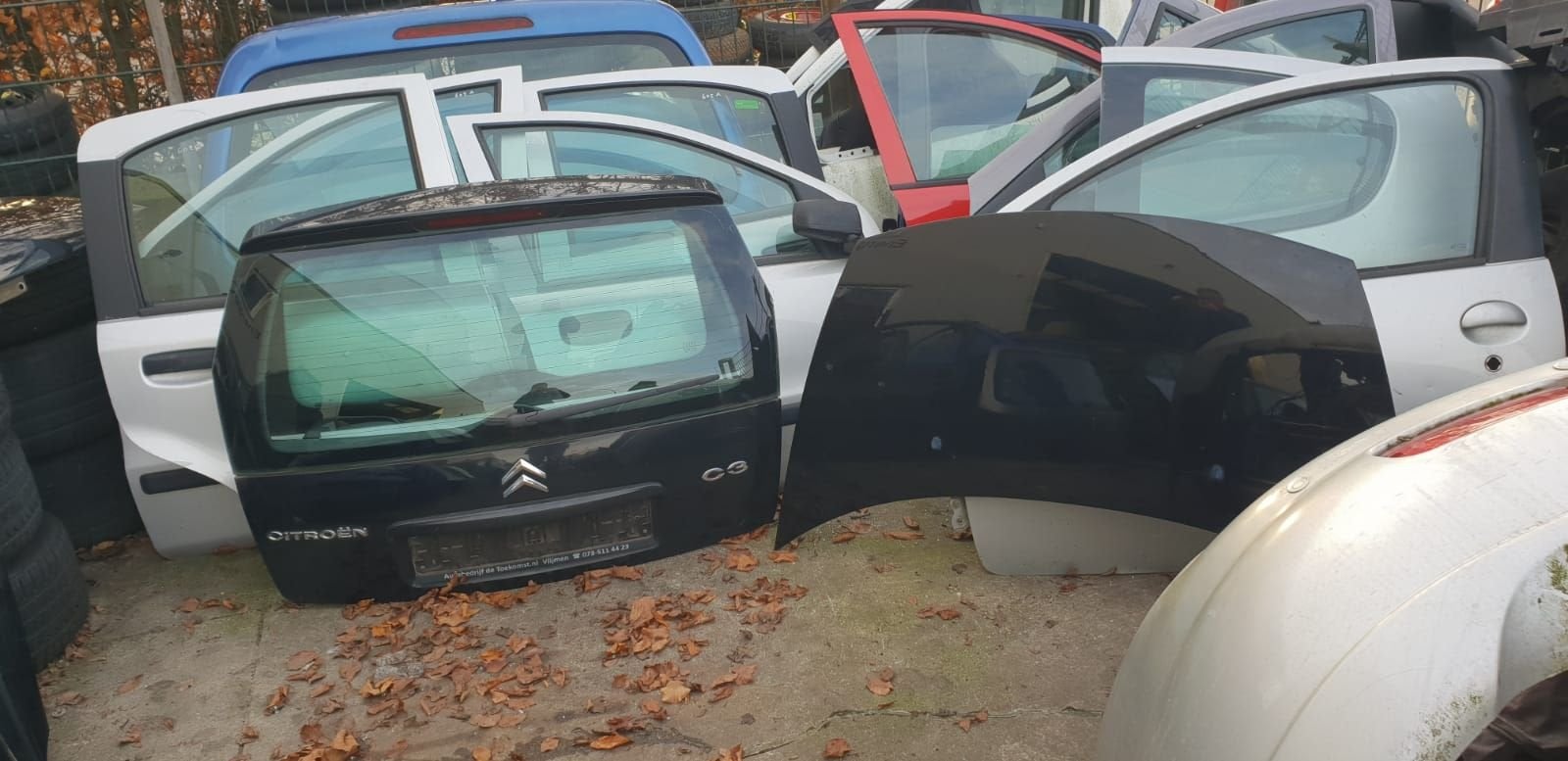 CITROËN C3 ACHTERKLEP +MOTORKAP  BJ 2001 TOT 2008, Arrière, -, Haillon arrière, Utilisé