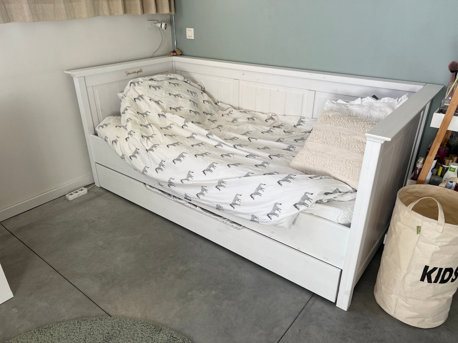 Lit Bopita avec matelas d'appoint pour filles, Enlèvement, Comme neuf