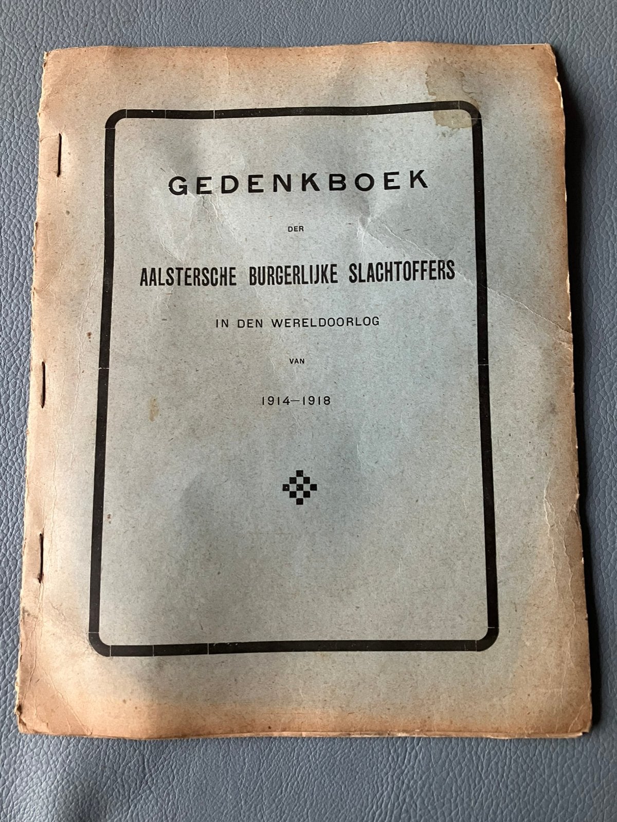 Livre commémoratif les victimes civiles d'Aalster 1914 1918, Enlèvement ou Envoi