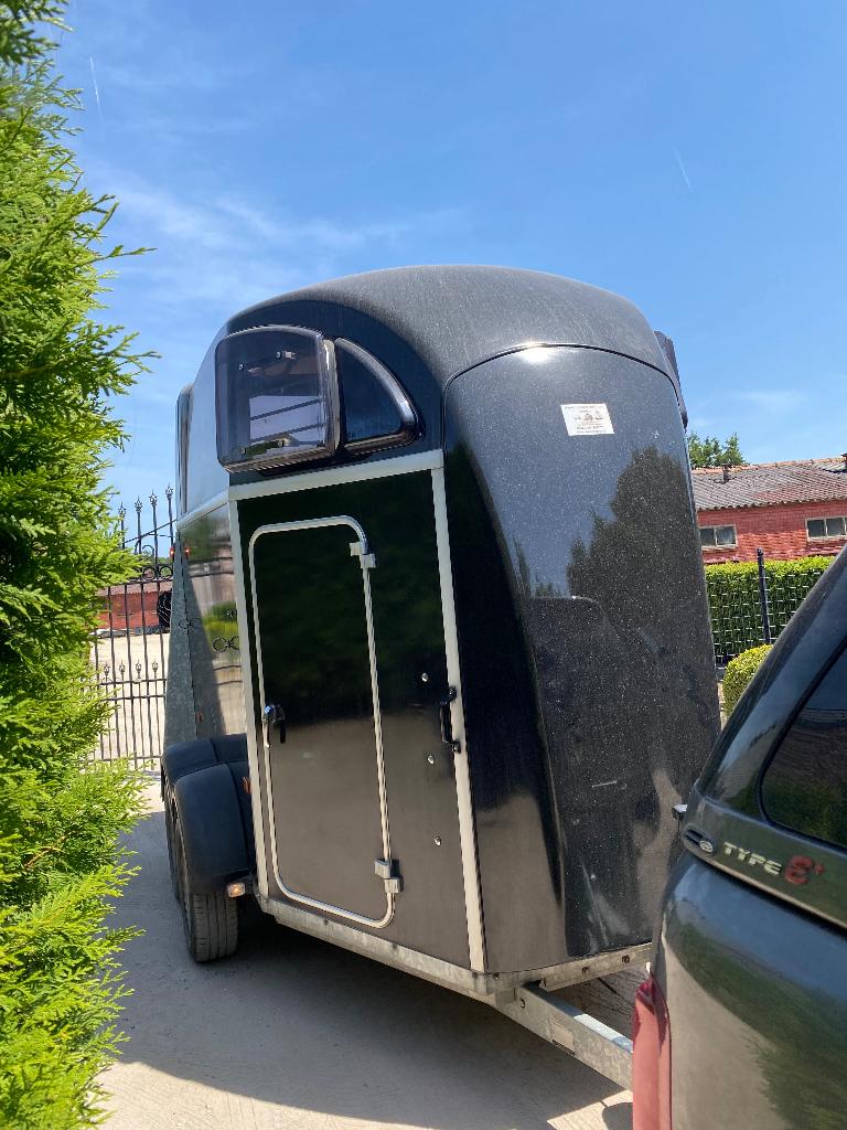 Paarden aanhangwagen, Dieren en Toebehoren, Paarden en Pony's | Trailers en Aanhangwagens, Ophalen, Gebruikt, Aluminium, 2-paards trailer