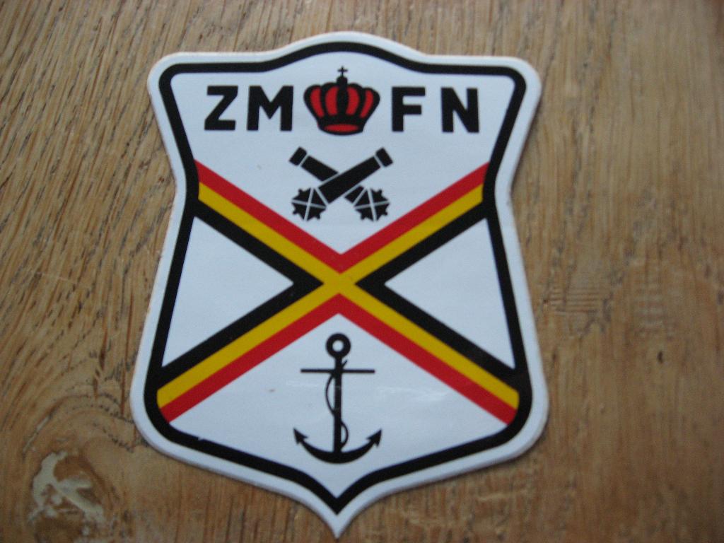 ZM FN Vintage Sticker, Collections, Enlèvement ou Envoi, Marine