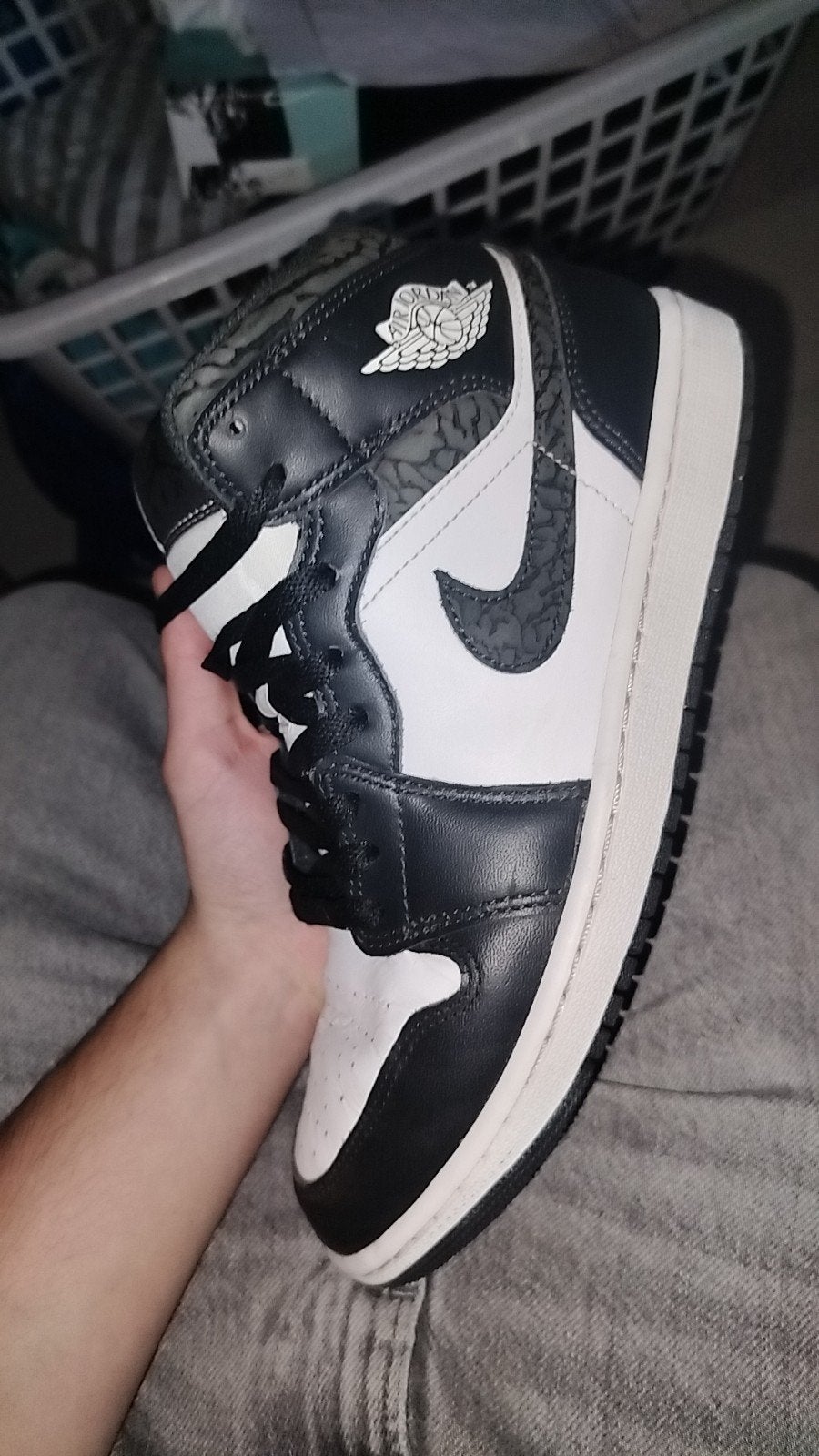 air jordan panda, Sport en Fitness, Ophalen, Gebruikt, Schoenen