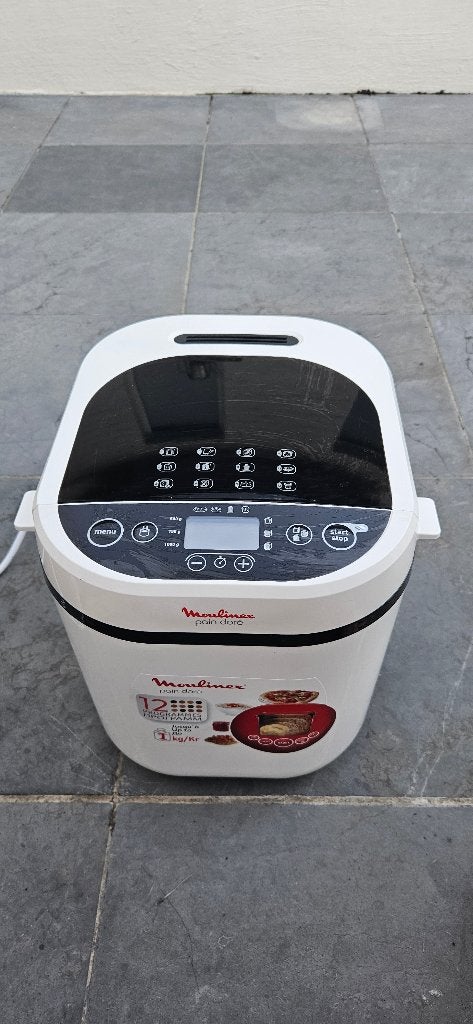 MOULINEX Broodbakmachine Pain Doré (OW210130), Meer dan 10 programma's, 800 tot 1200 gram deeg, Nieuw, Ophalen