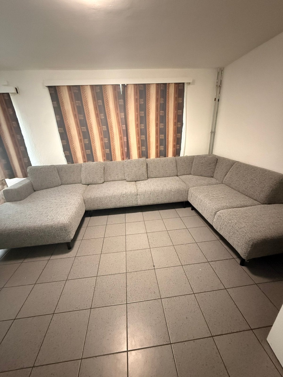 Grote U-vormige hoekzetel / salon, Huis en Inrichting, Ophalen, Gebruikt, Stof