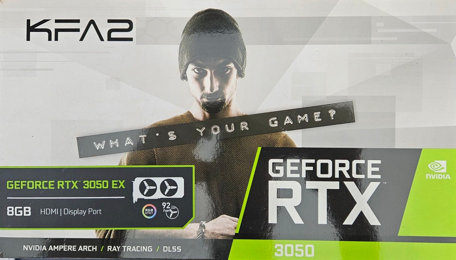 carte graphique Geforce 3050 RTX 8 GIGA, Informatique & Logiciels, Cartes vidéo, GDDR6, PCI-Express 4, Utilisé, Nvidia