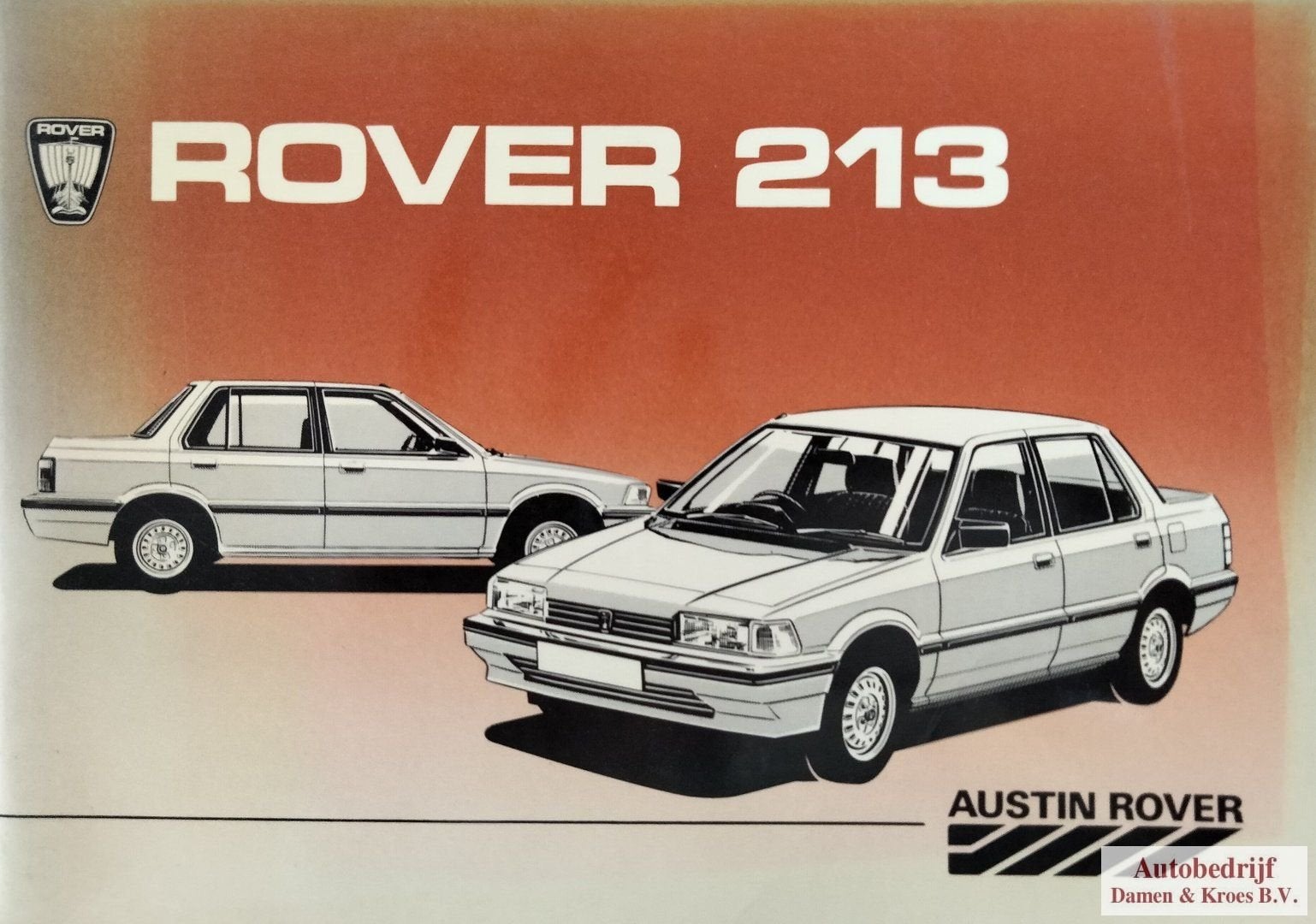 Handboek Rover 213 - 213S - 213SE (Engelstalig), Ophalen of Verzenden