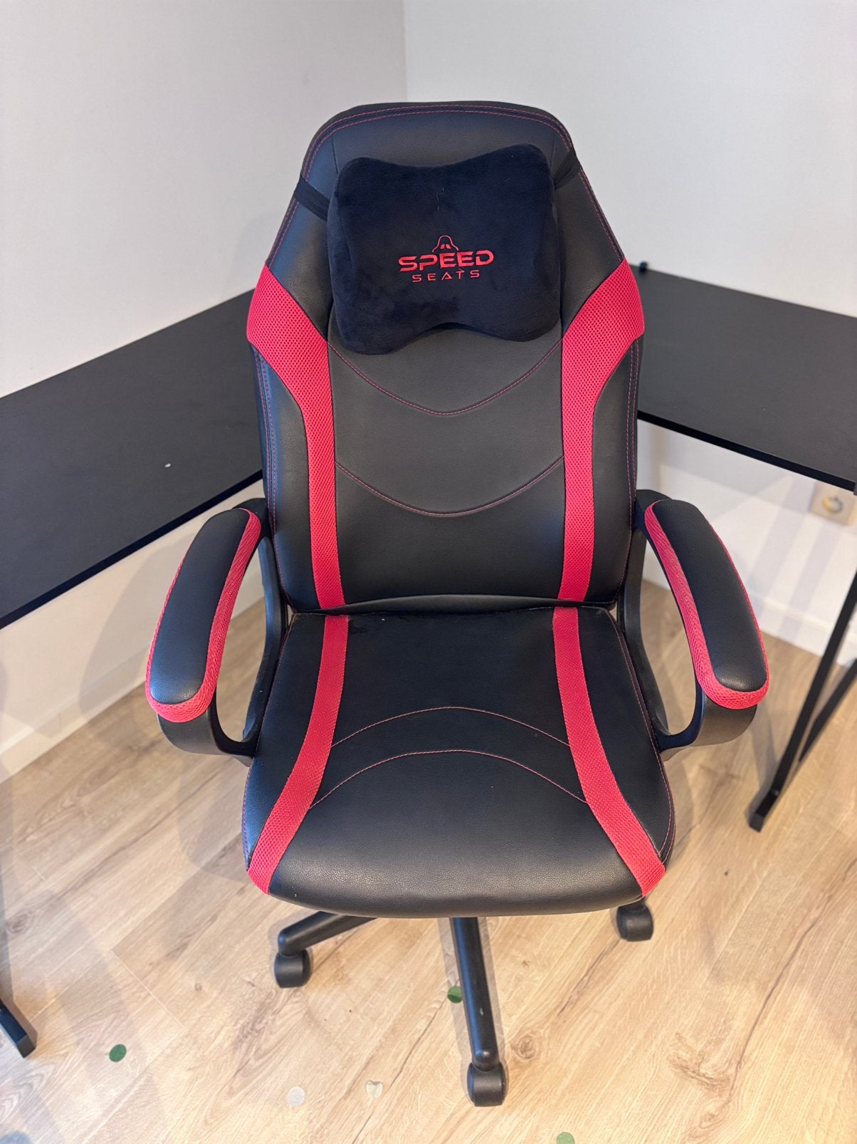 Bureaustoel, Huis en Inrichting, Bureaustoelen, Ophalen, Gebruikt, Zwart, Gaming bureaustoel