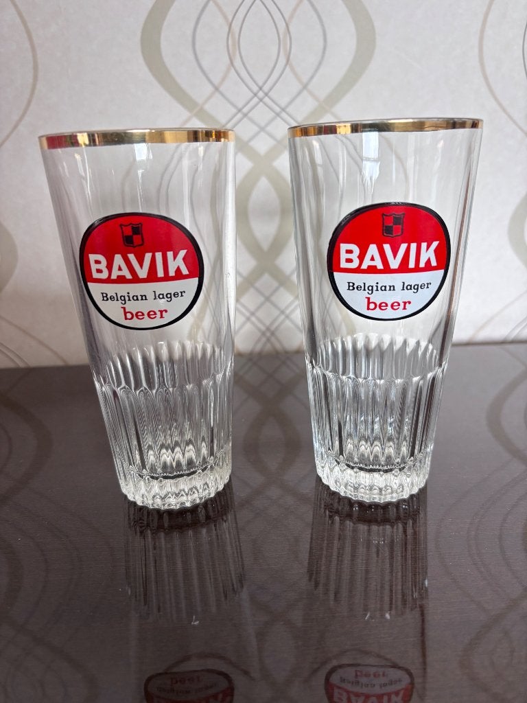 2 Bavik bierglazen, Ophalen