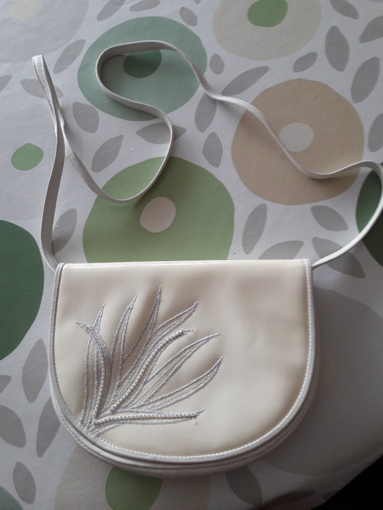 Lederen meisjes handtas, Ophalen, Zo goed als nieuw, Beige, Handtas