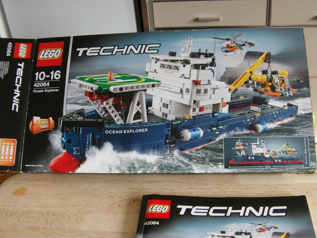 lego,  Technic: Model: Harbor: Ocean Explorer 42064, Ophalen of Verzenden, Gebruikt, Complete set, Lego