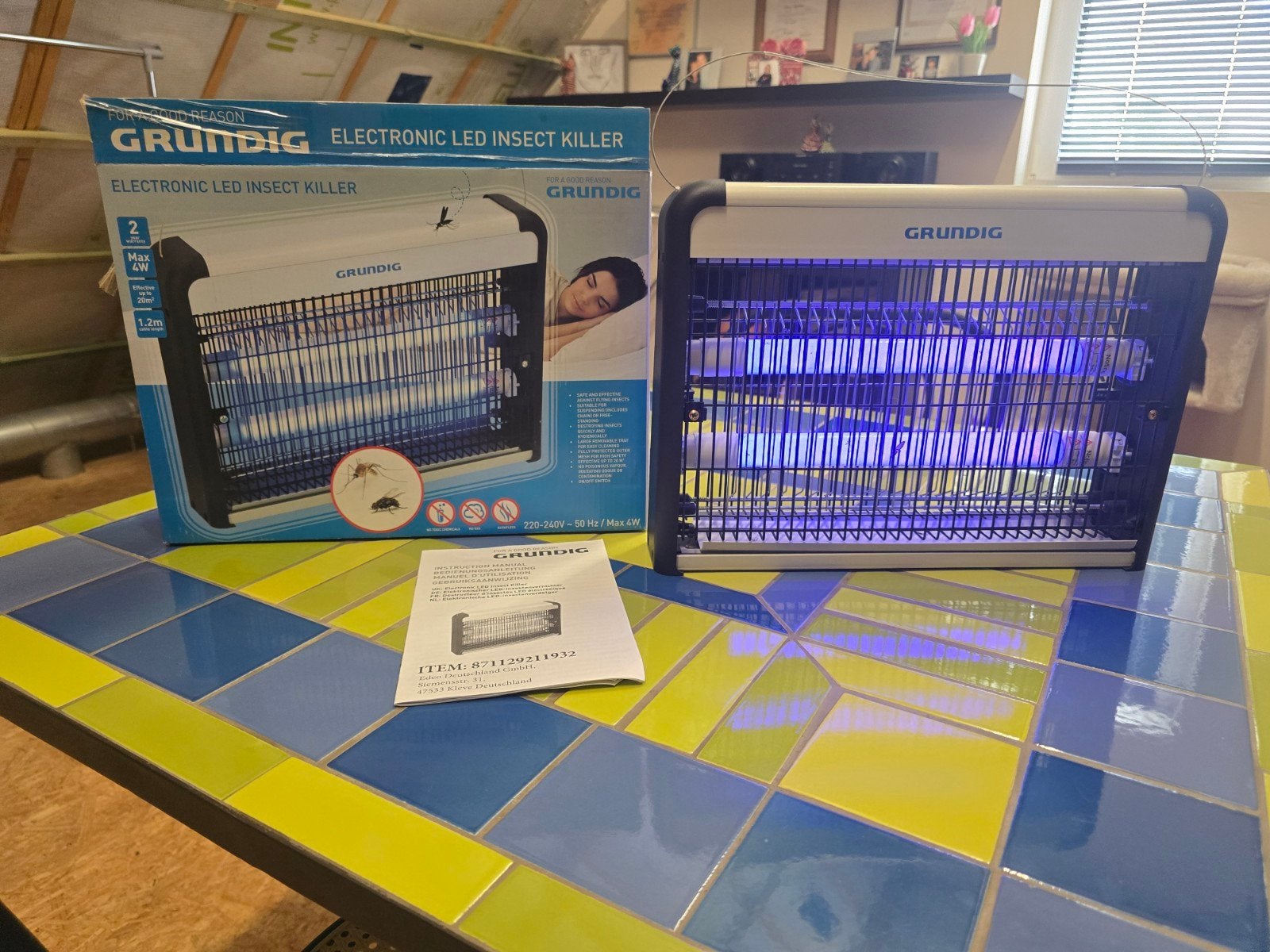 Grundig Electronic led insect killer, Ophalen of Verzenden, Zo goed als nieuw, Ongediertebestrijding