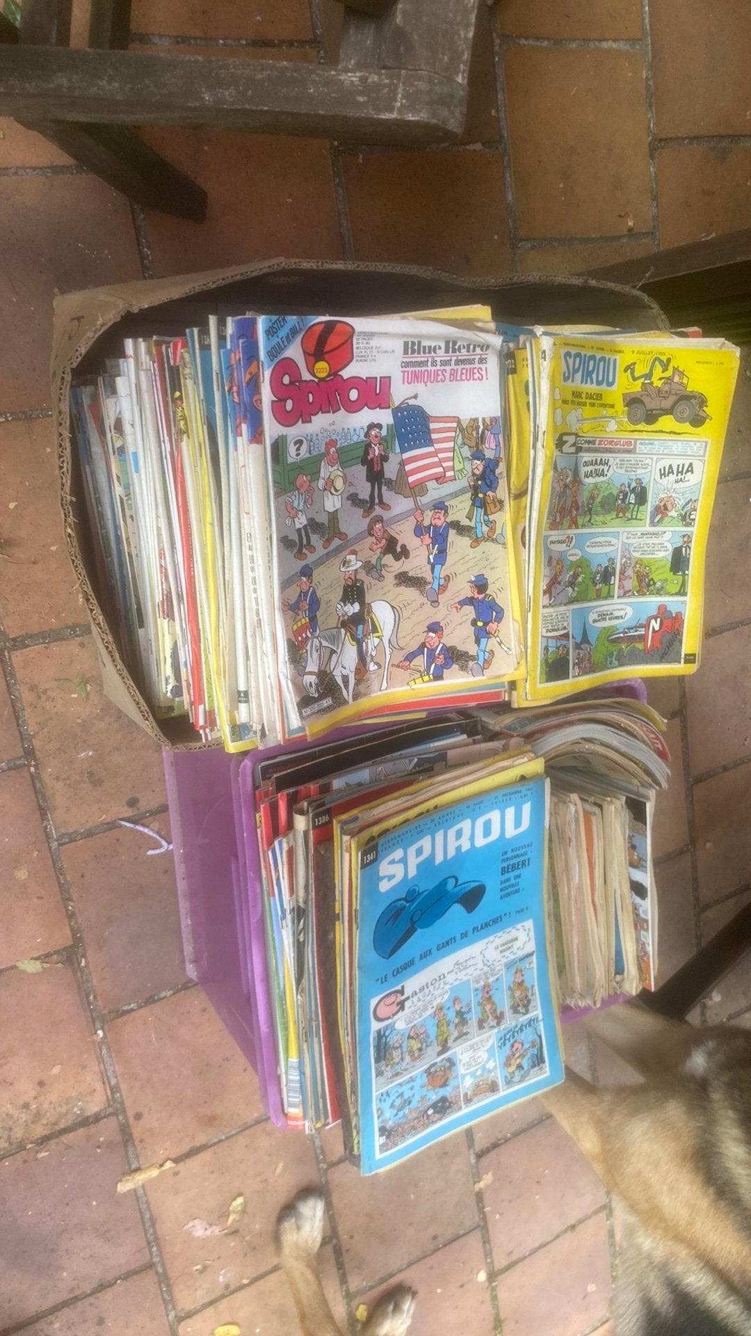 Lot de magazines Spirou – années 1945 à 1980, Enlèvement, 1940 à 1960, Journal ou Magazine