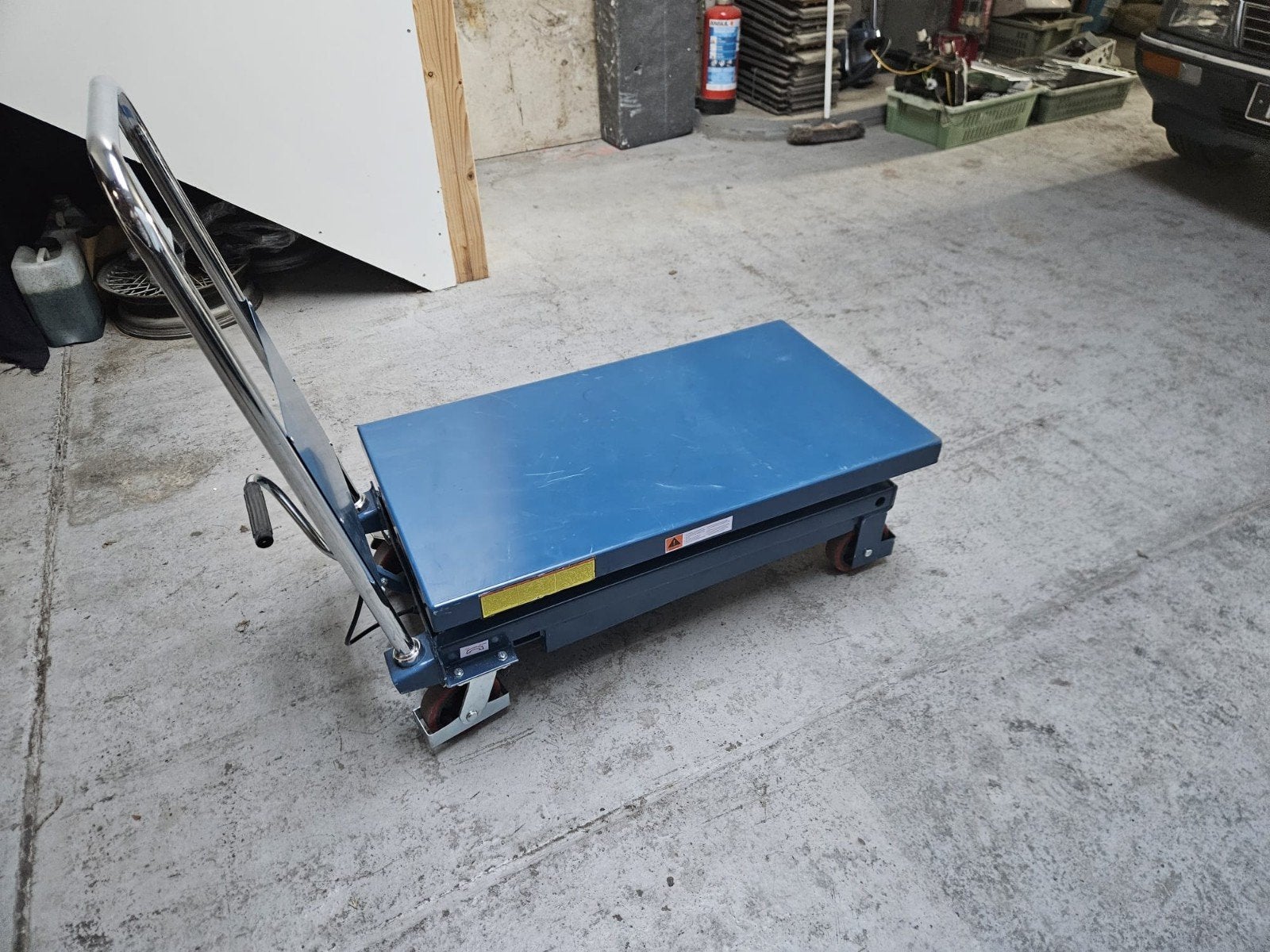 verrijdbare werktafel, Doe-het-zelf en Bouw, Transportwagens, 100 liter of meer, Ophalen of Verzenden, Zo goed als nieuw, Overige typen