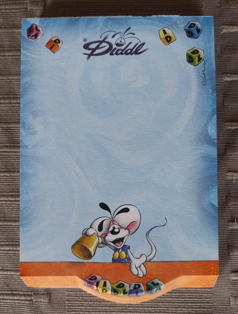 Diddl blocnote, Enlèvement ou Envoi, Diddl, Utilisé, Papier, Carte ou Papeterie