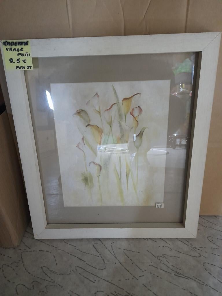 Kaders vanuit winkel faillissement Saga drongen, Huis en Inrichting, Ophalen, Minder dan 50 cm, Gebruikt, Foto of Poster
