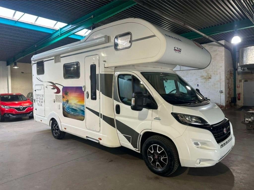 Fiat Ducato Eura Mobil 2.3 Jtd 6 slaappl. bj. 2016 Euro 5, Caravans en Kamperen, Mobilhomes, Fiat, Bedrijf, ABS, Airconditioning