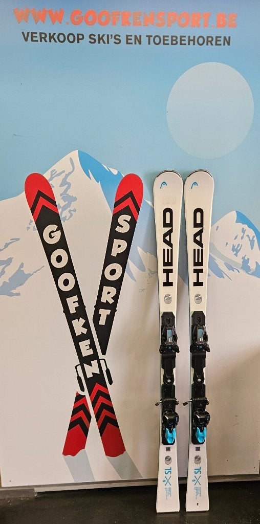 HEAD WC REBELS E-SL 150 CM 2 WEKEN GEBRUIKT 375€, 140 tot 160 cm, Nieuw, Ophalen of Verzenden, Head