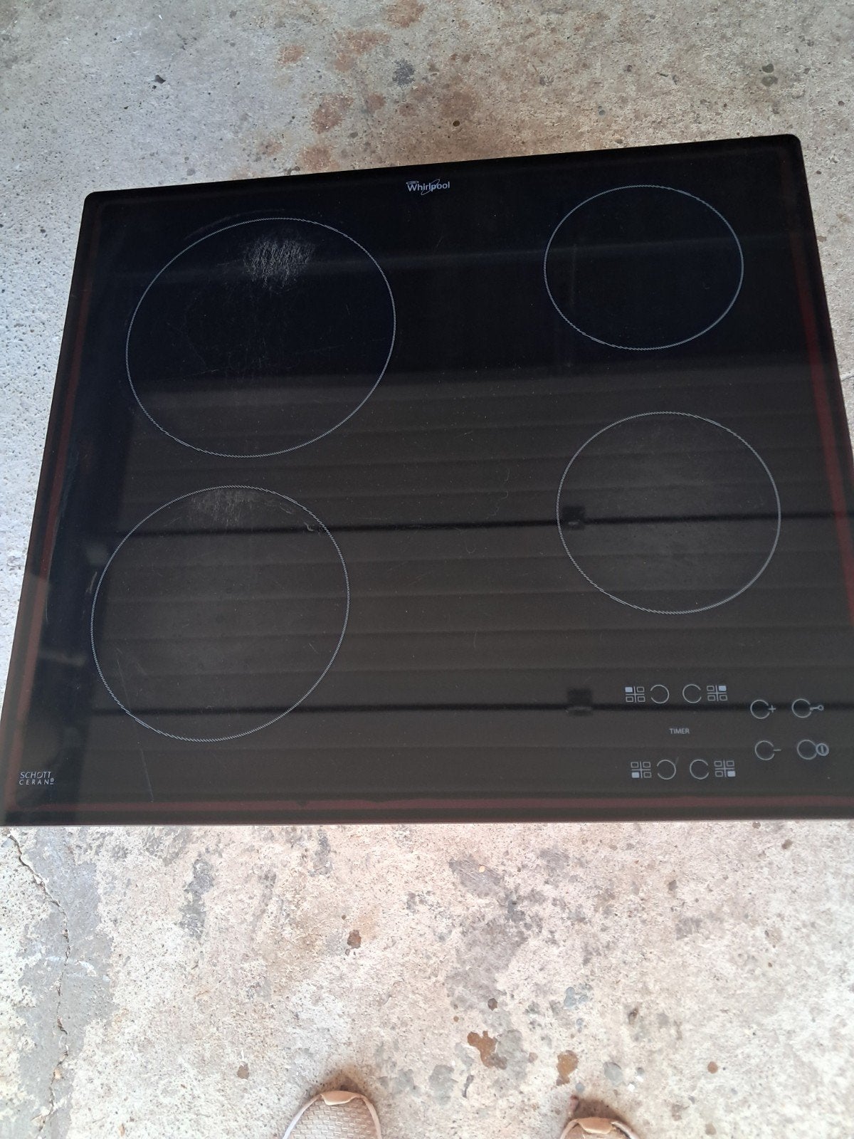 vitro ceramische kookplaat, Elektronische apparatuur, Kookplaten, Ophalen, Gebruikt, Keramisch, 4 kookzones