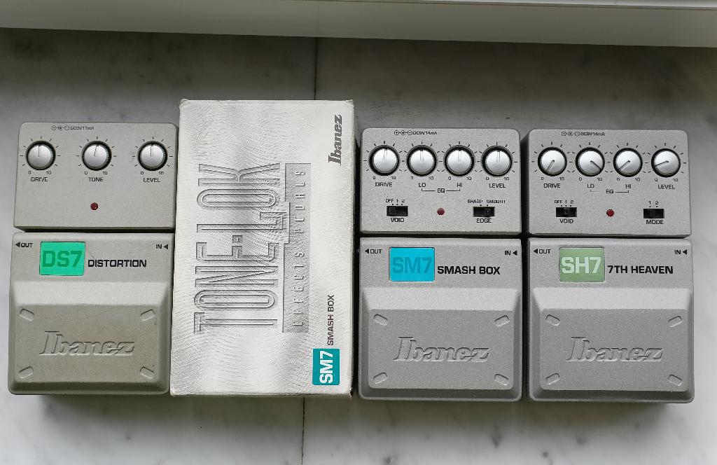 Ibanez DS7 SM7 SH7 distortion pedals, Muziek en Instrumenten, Ophalen of Verzenden, Zo goed als nieuw, Distortion, Overdrive of Fuzz
