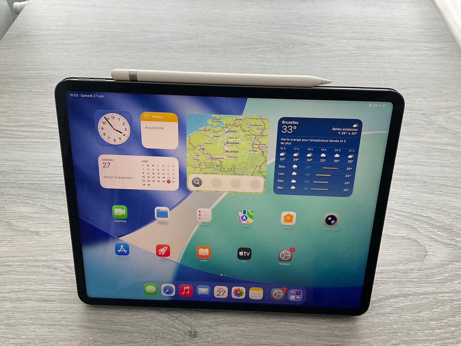iPad Pro 12,9" M1 (5gen) /1T/WiFi + mobiel, Ophalen, 13 inch of meer, Zo goed als nieuw, Grijs