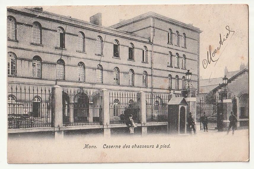 Mons Caserne des Chasseurs à pieds, Collections, Envoi, Affranchie, Hainaut