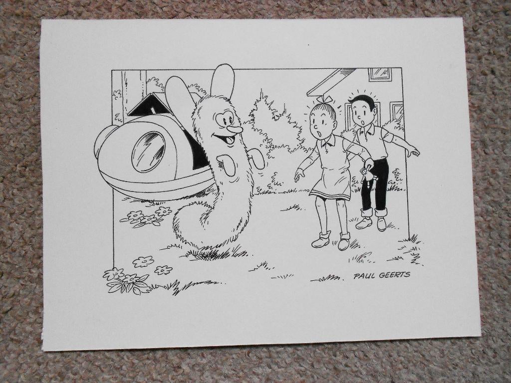 Suske en Wiske - De Minilotten -originele pentek Paul Geerts, Ophalen of Verzenden, Nieuw, Willy Vandersteen / Paul Geerts