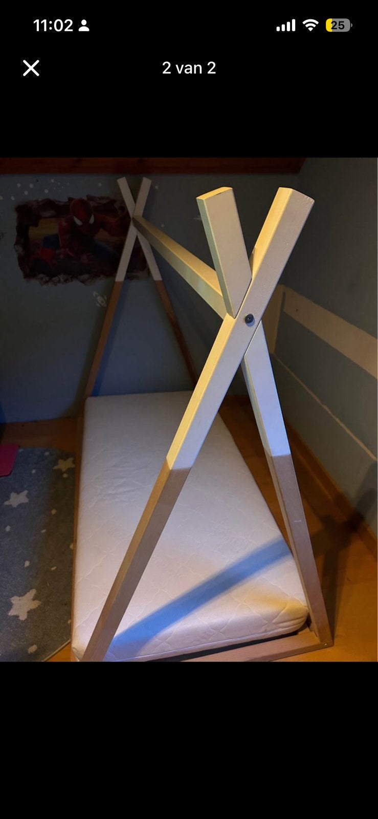 Lit enfants dorme de tente, Enlèvement, Utilisé, Moins de 140 cm, Sommier à lattes
