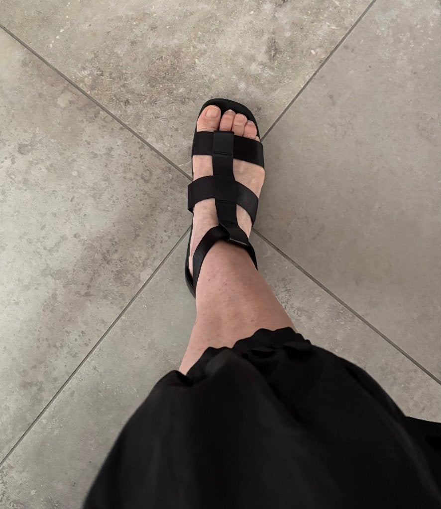 Sandalen, Kleding | Dames, Schoenen, Verzenden, Zwart, Sandalen of Muiltjes, Zo goed als nieuw